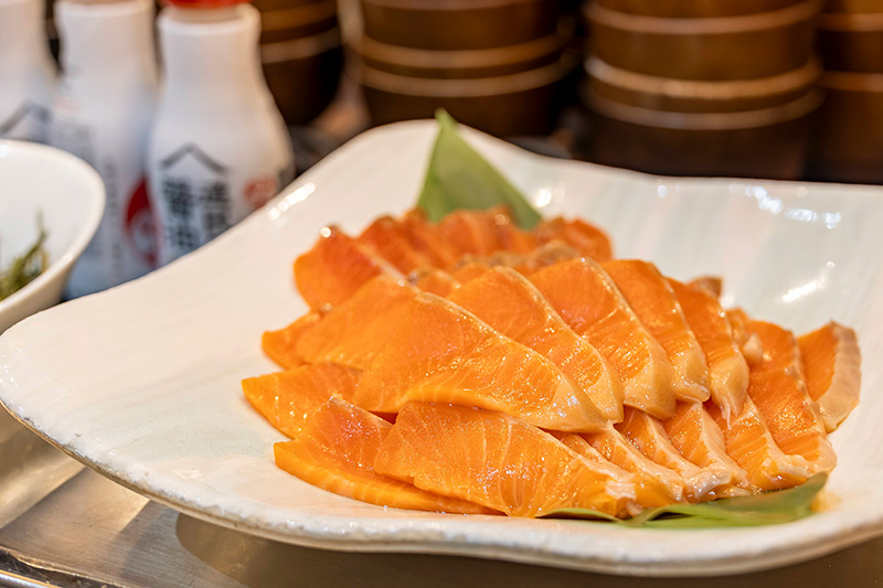 Hokkaido's seasonal delicacies are on display. eight Ricefield cafe Sapporo Station North