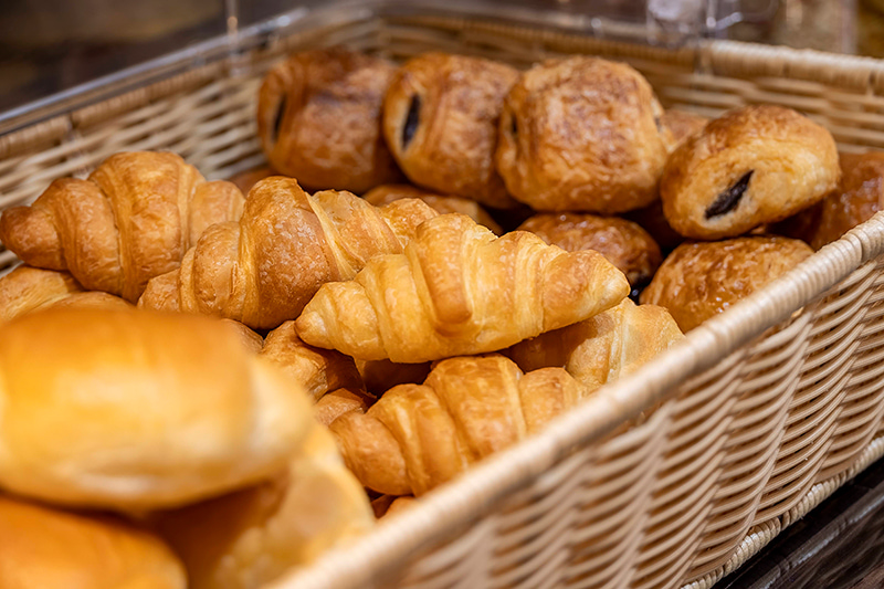 Freshly baked bread with Hokkaido butter eight Ricefield cafe Sapporo Station North